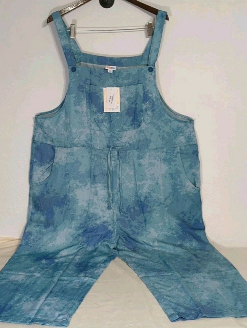 NEW Lularoe Juliet Jumpsuit Romper Chambray Collection "Sky" Blue Print XL